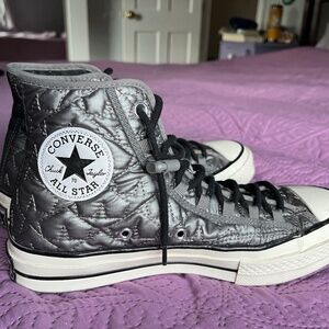 Converse Quilted Star silver hi top